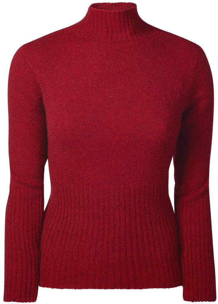 Damen Rip-Pullover Merino-Possum