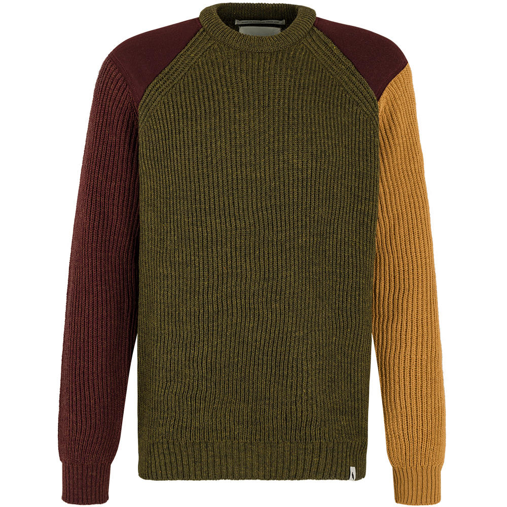 Pull pour homme Peregrine » Thomas «, vert olive/rioja/blé