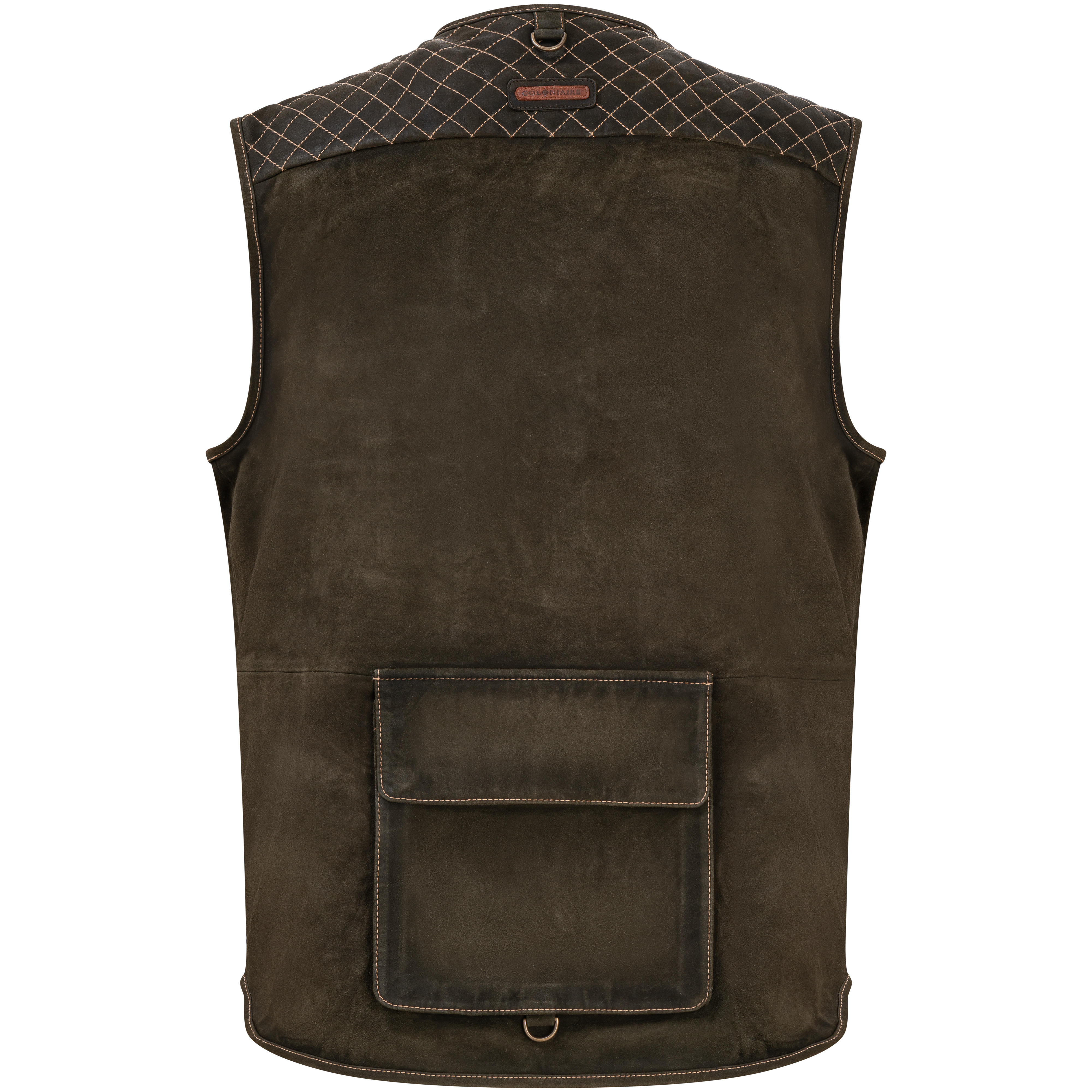 Gilet fonctionnel en cuir pour homme » Pecheur «
