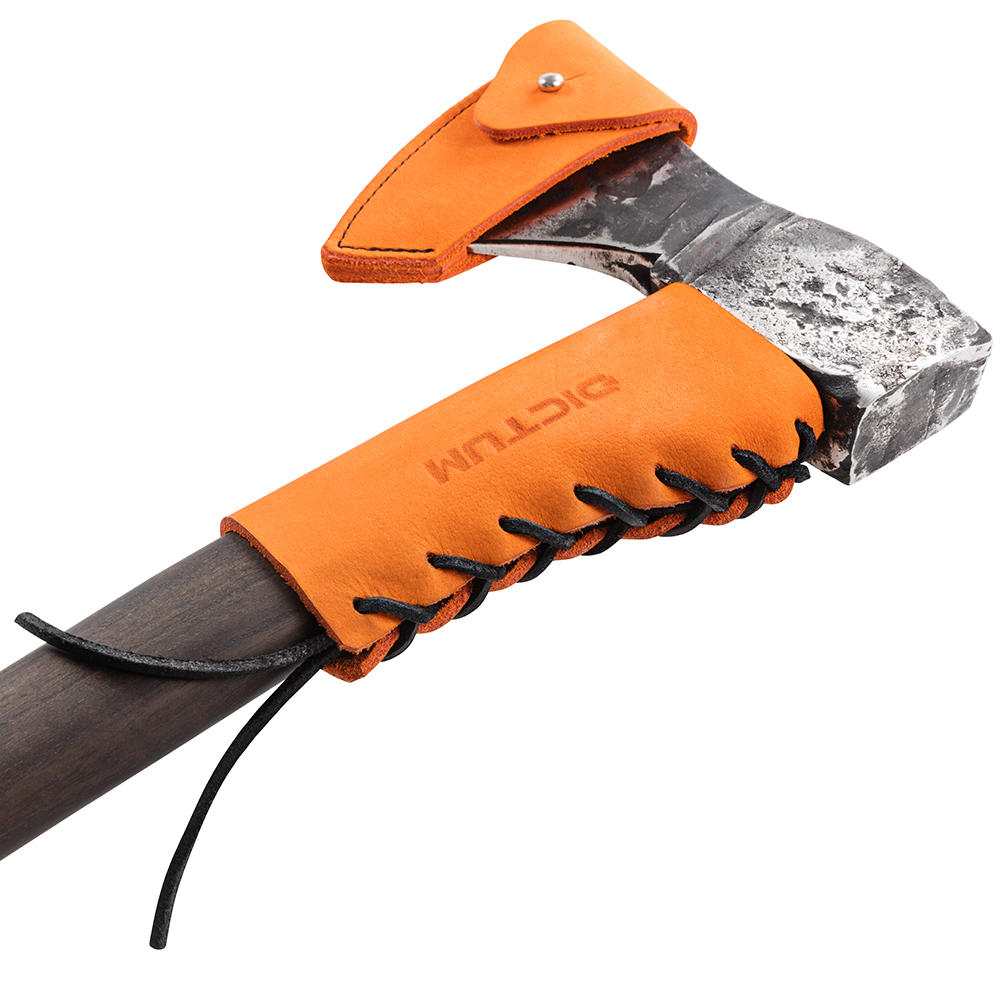 DICTUM® Axt-Collar für Forstbeil »Forst Edition«, Büffelleder, orange