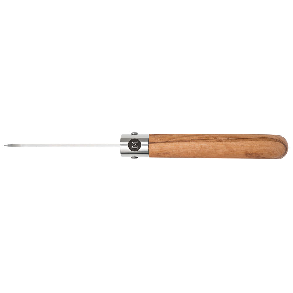 Couteau pliant MAIN » German Line «, lame Sheep Foot, bois d'olivier