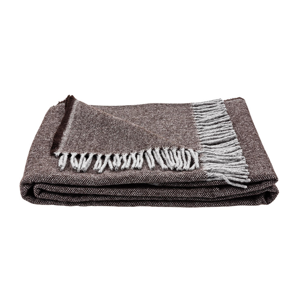 Faribault Wolldecke Twill, braun