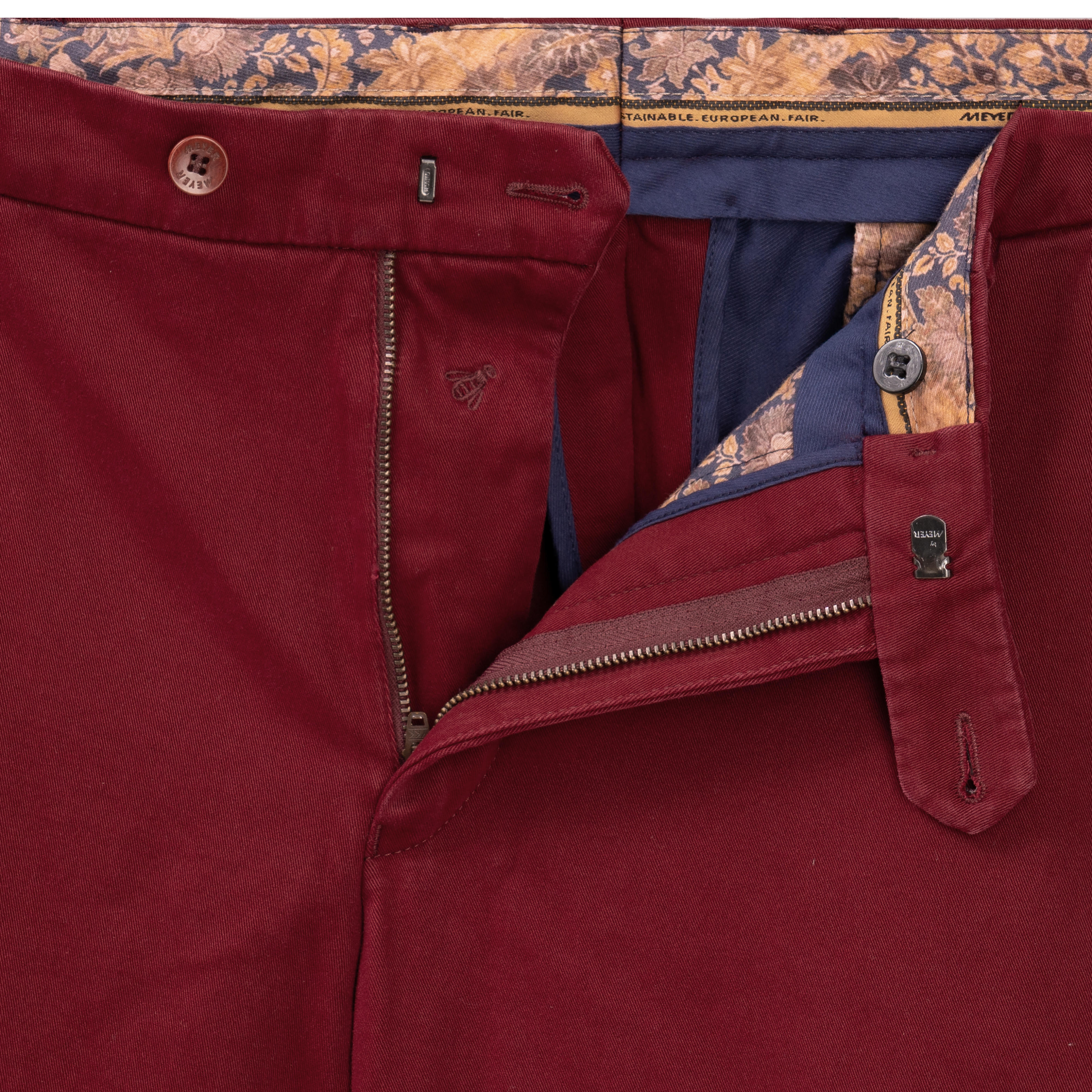 Meyer »Bonn« Men's Cashmere/Cotton Trousers