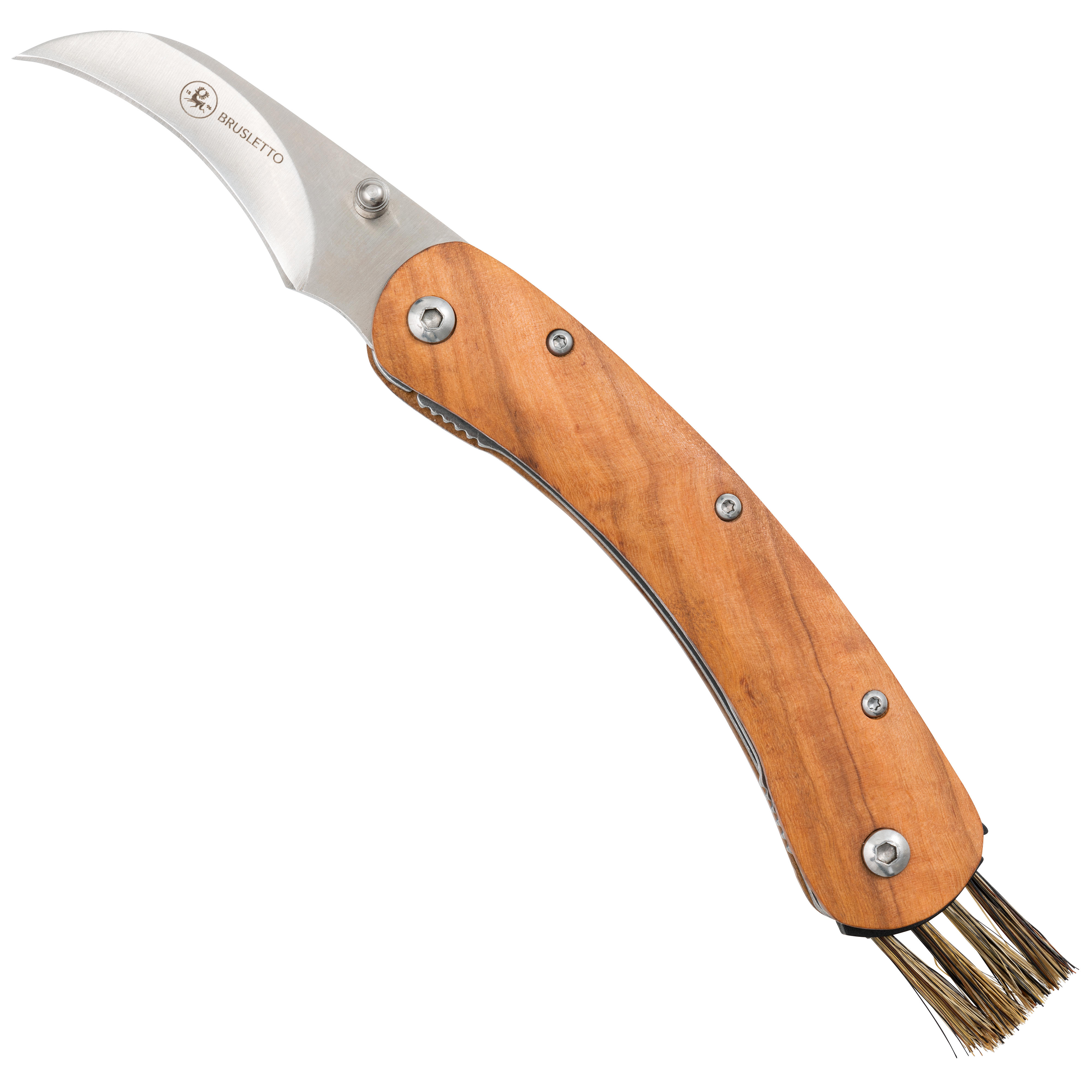 Couteau à champignons Brusletto® » Vedalen «, bois d’olivier