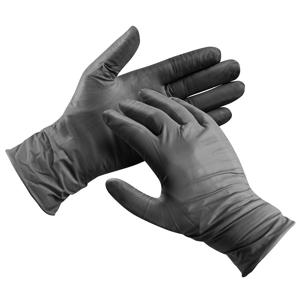 Gants en nitrile, noirs, taille XL