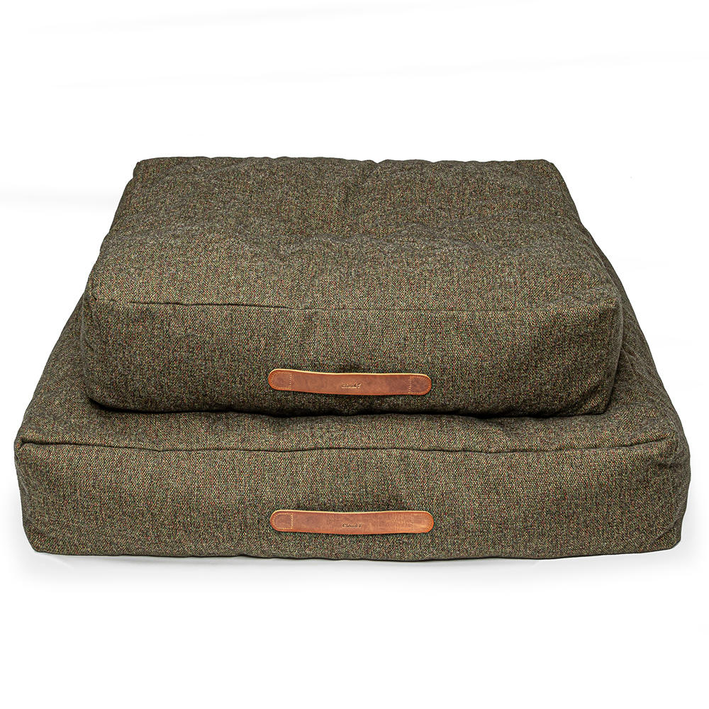 Cloud7 Hundebett Homey Mélange Olive, Größe L