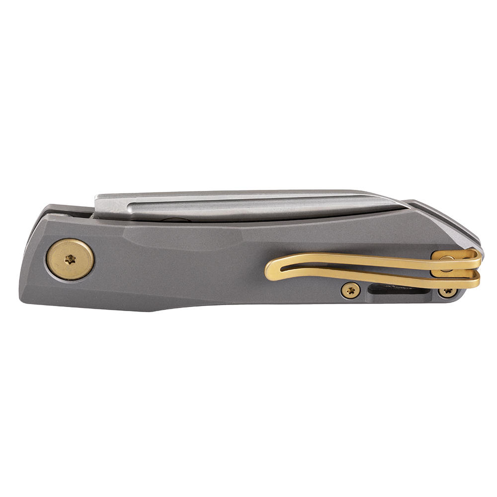 Real Steel® Solis Klappmesser, Titan, grau/gold