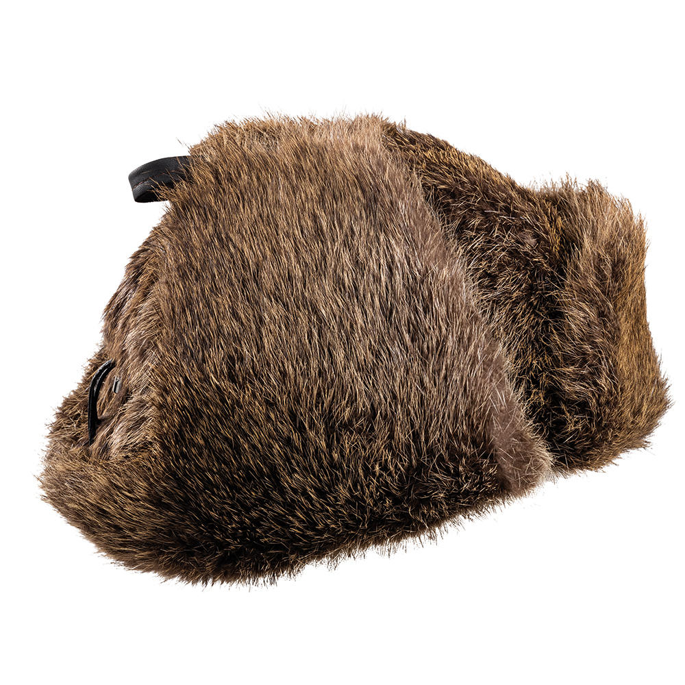 Casquette en fourrure, ragondin