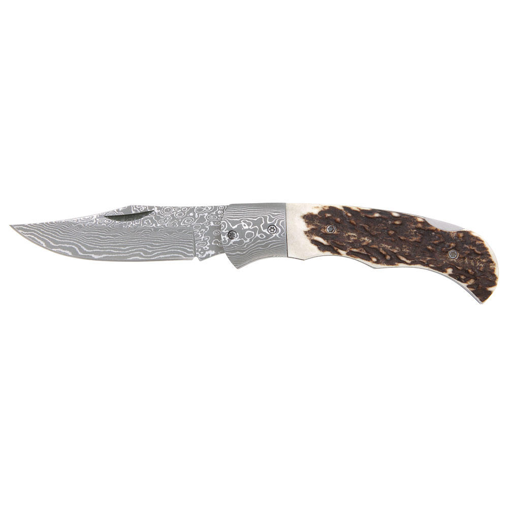 Klappmesser Suminagashi, Hirschhorn, Clip-Point