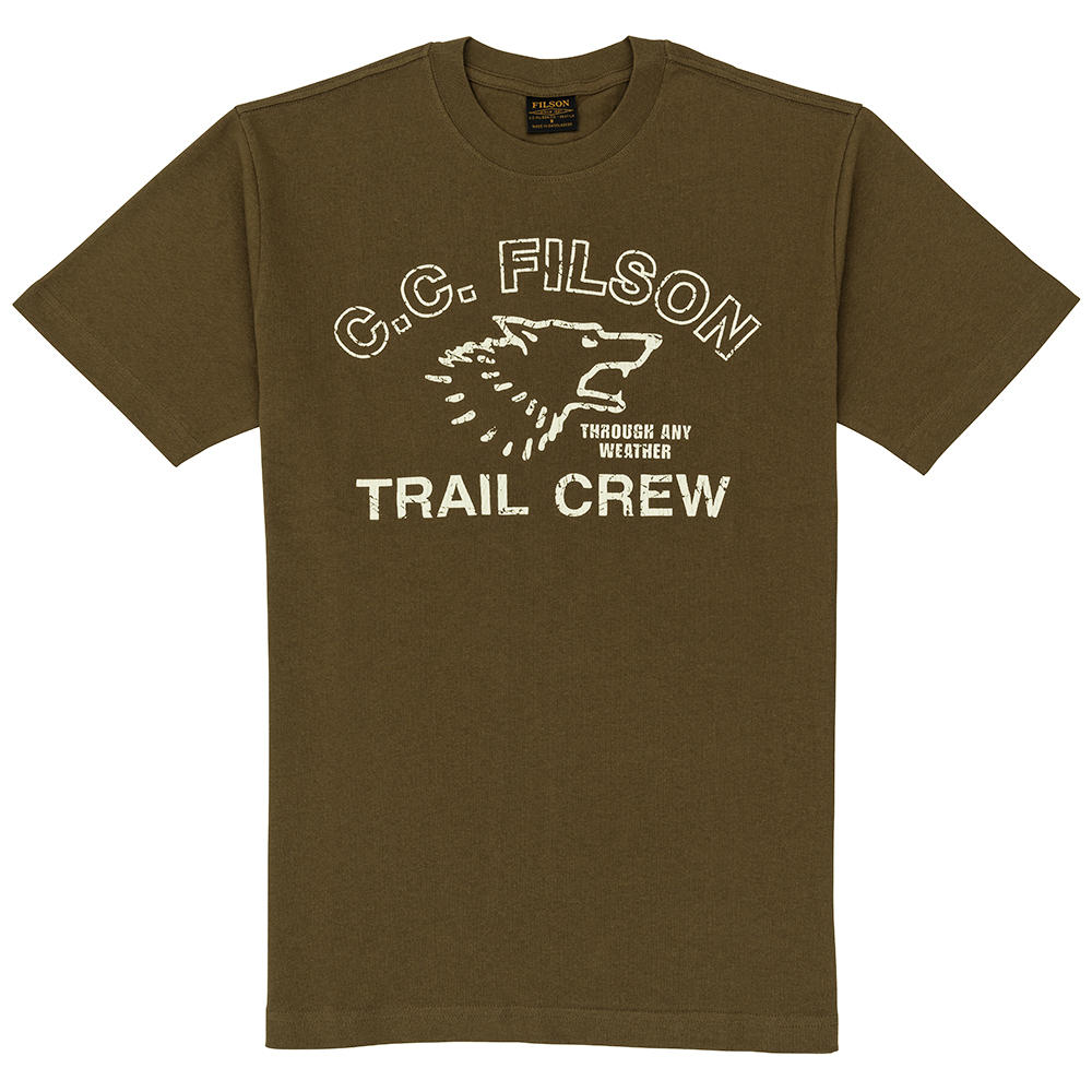 Filson S/S Pioneer Graphic T-Shirt, Military Olive/Trail