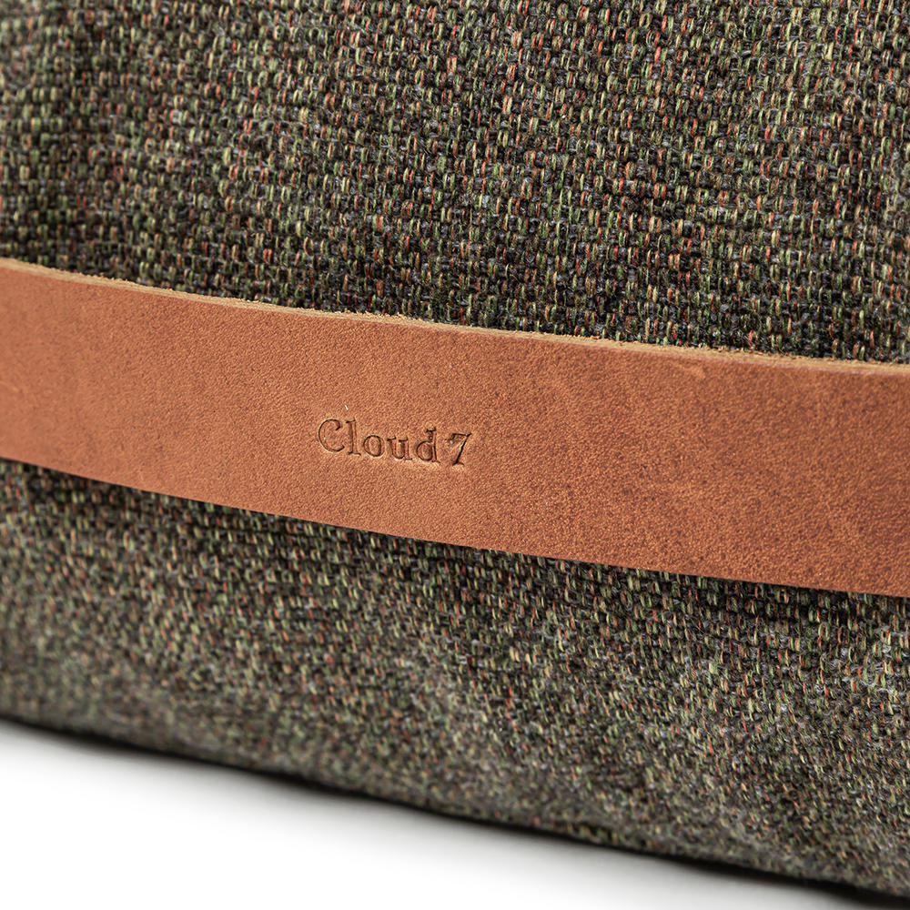 Cloud7 Hundebett Homey Mélange Olive, Größe L