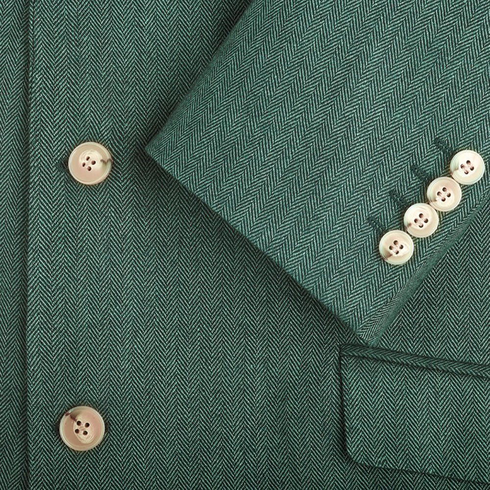 Men's Sports Jacket, Herringbone, Dark Green