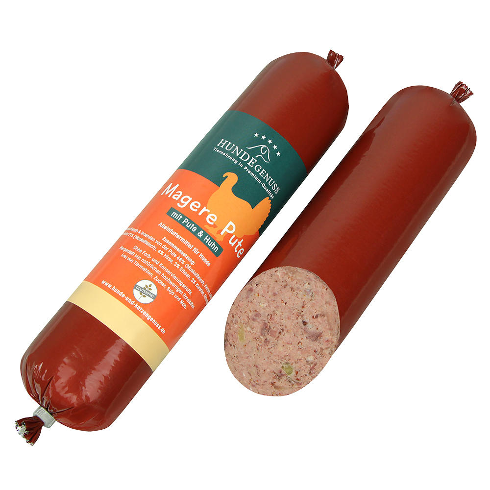 »Hundegenuss« Magere Pute, 6 x 400 g