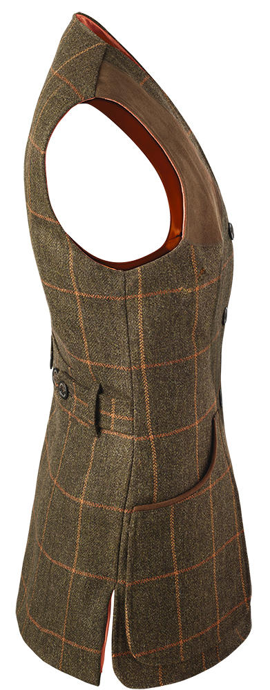 Chrysalis Damen Schießweste, Tweed, Karo