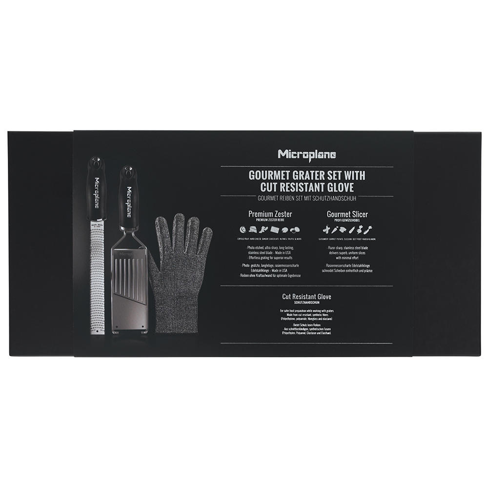 Jeu d’outils de cuisine Microplane® » Gourmet «, 3 pièces