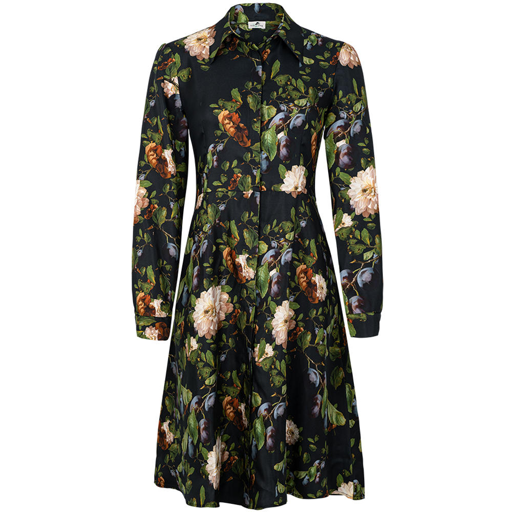 Seidenkleid Allover Print