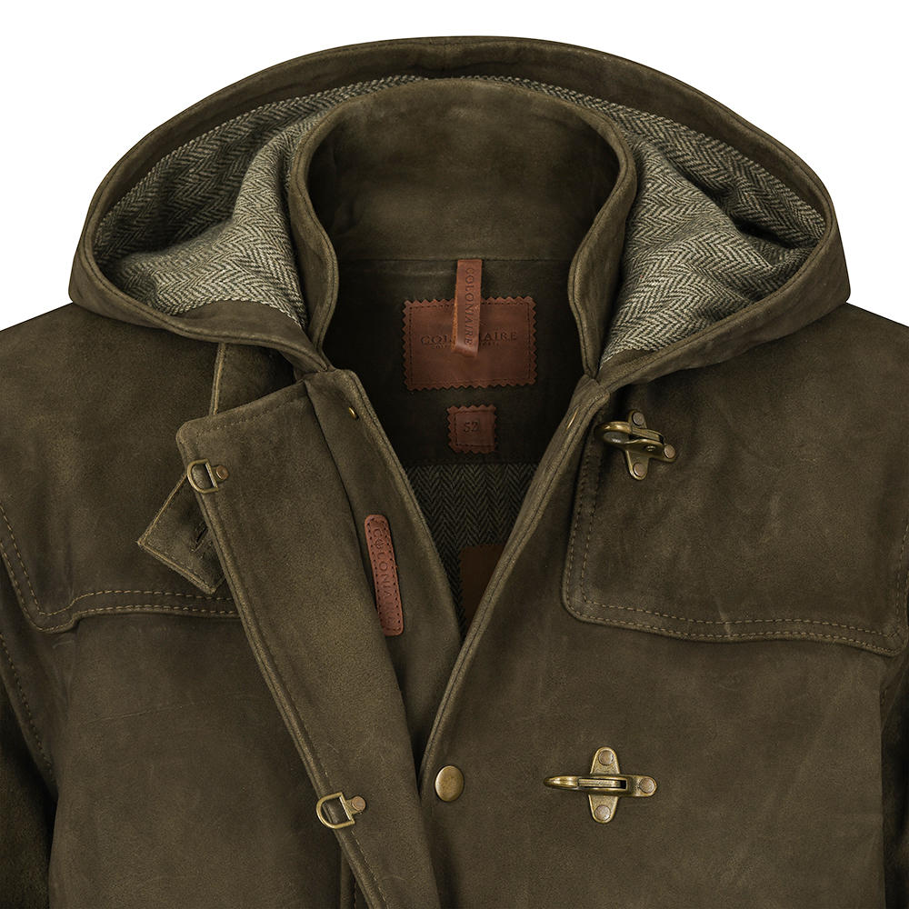 Herren Leder-Duffle Coat »Marshal«