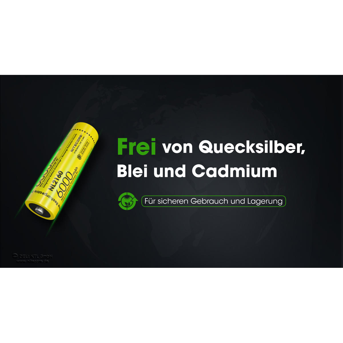 Nitecore® Li-Ion Battery 21700, 6000 mAh, NL2160