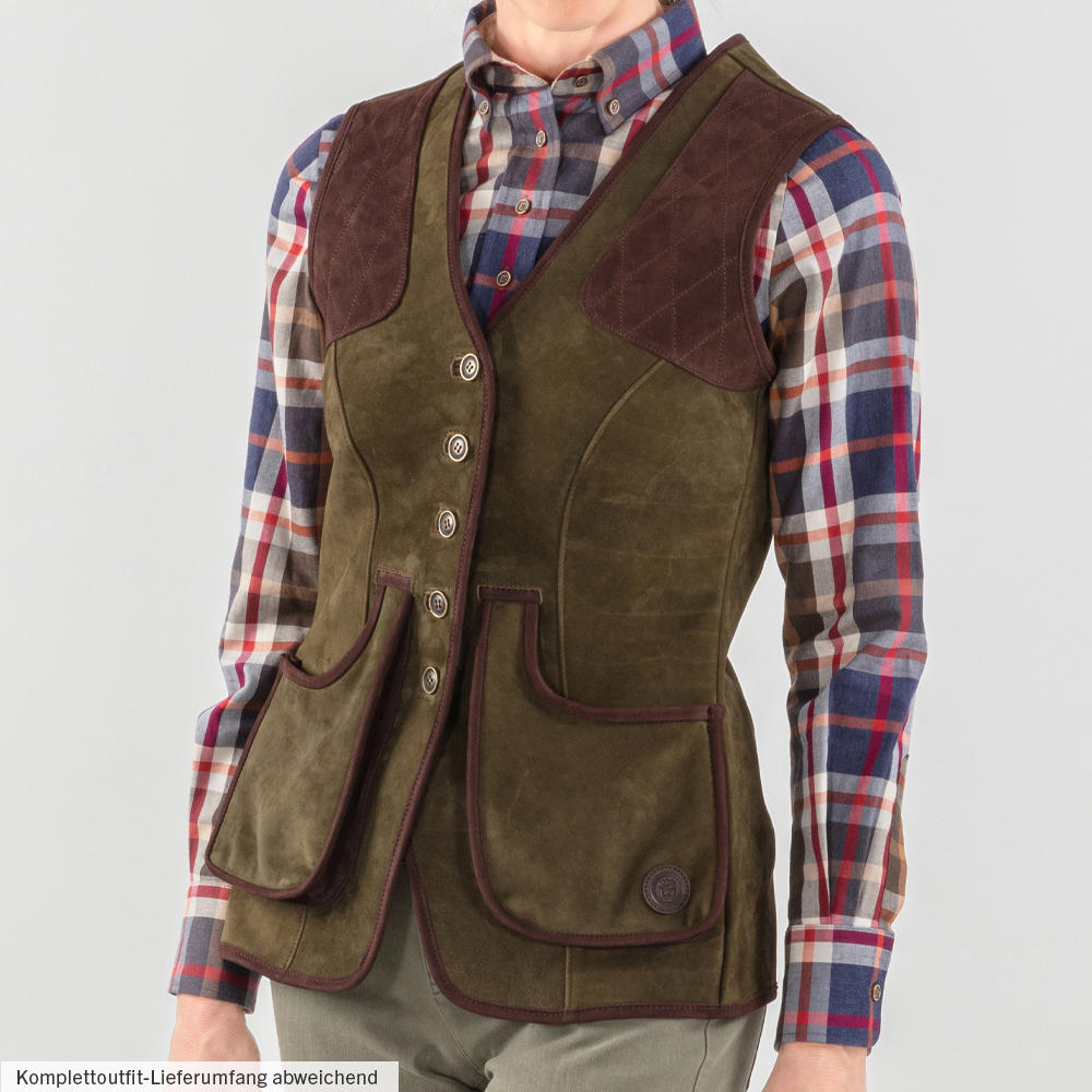 Button-Down-Bluse, Baumwoll-Flanellkaro