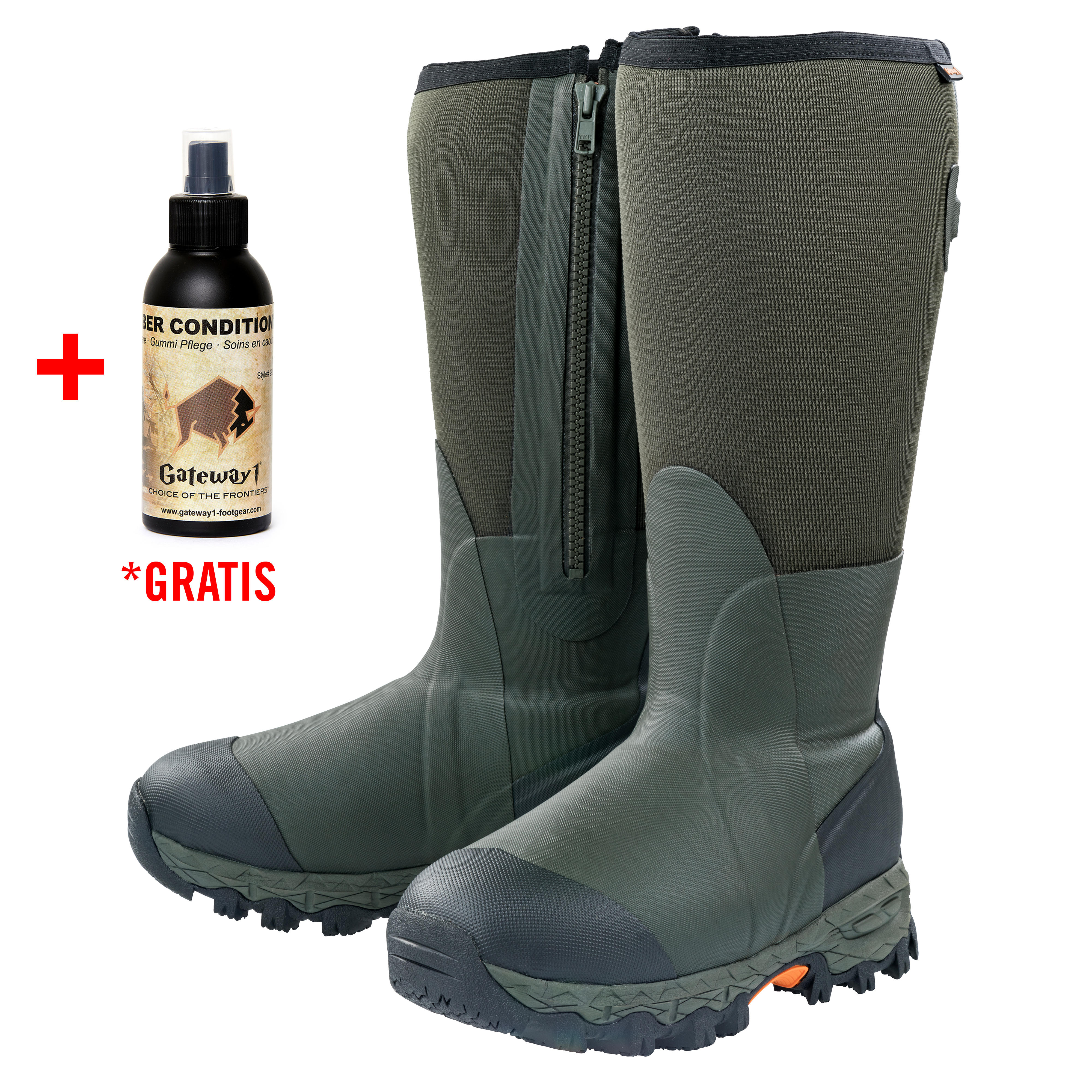 Gateway1 Gummistiefel Woodbeater 18" 7mm side-zip 400 g