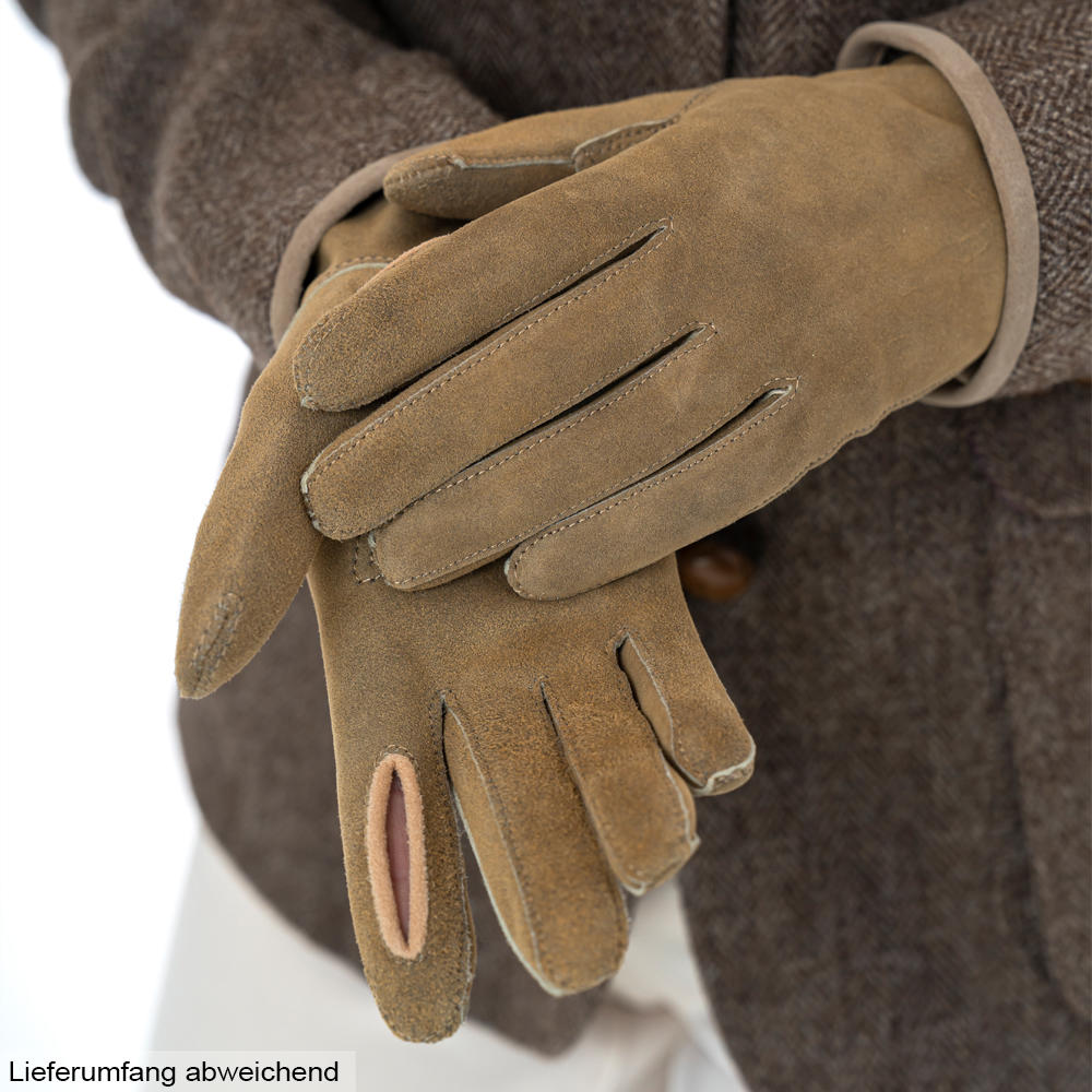 Damen Schießhandschuhe BOZEN, Ziegenvelours, ungefüttert