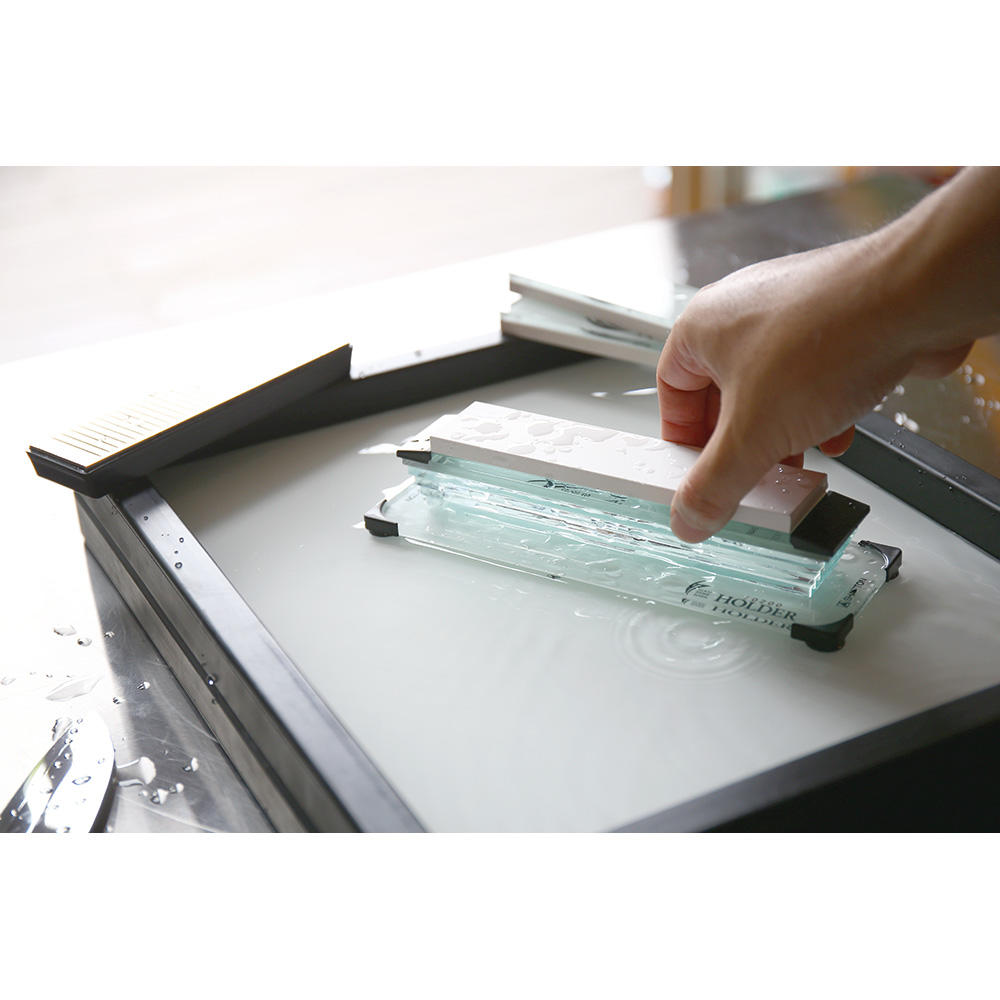 Shapton® Glass Stone »Seven« HR, Set (25 Microns, 6.7 Microns, 0.44 Micron)