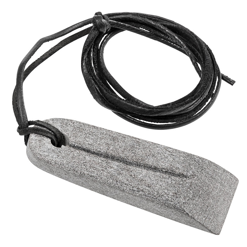 Viking Necklace with Sharpening Stone Pendant