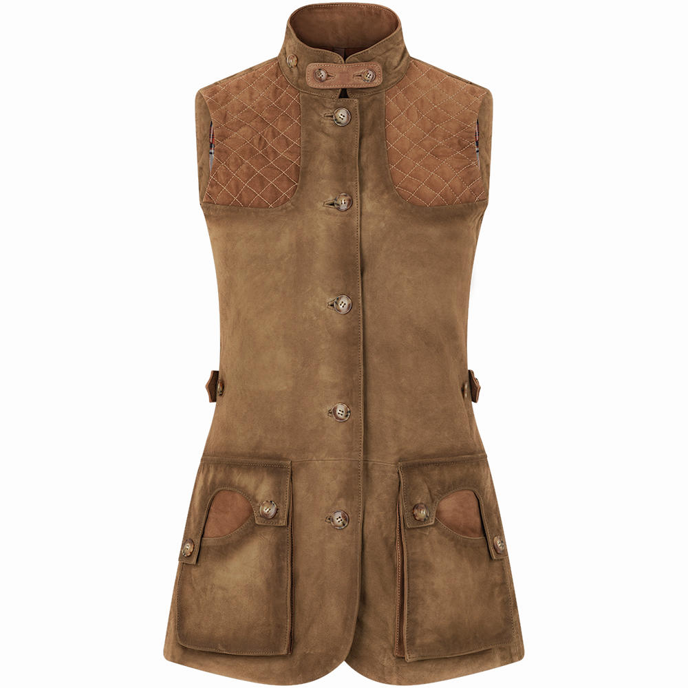 Damen Leder-Jagdweste »Shooter Lady«