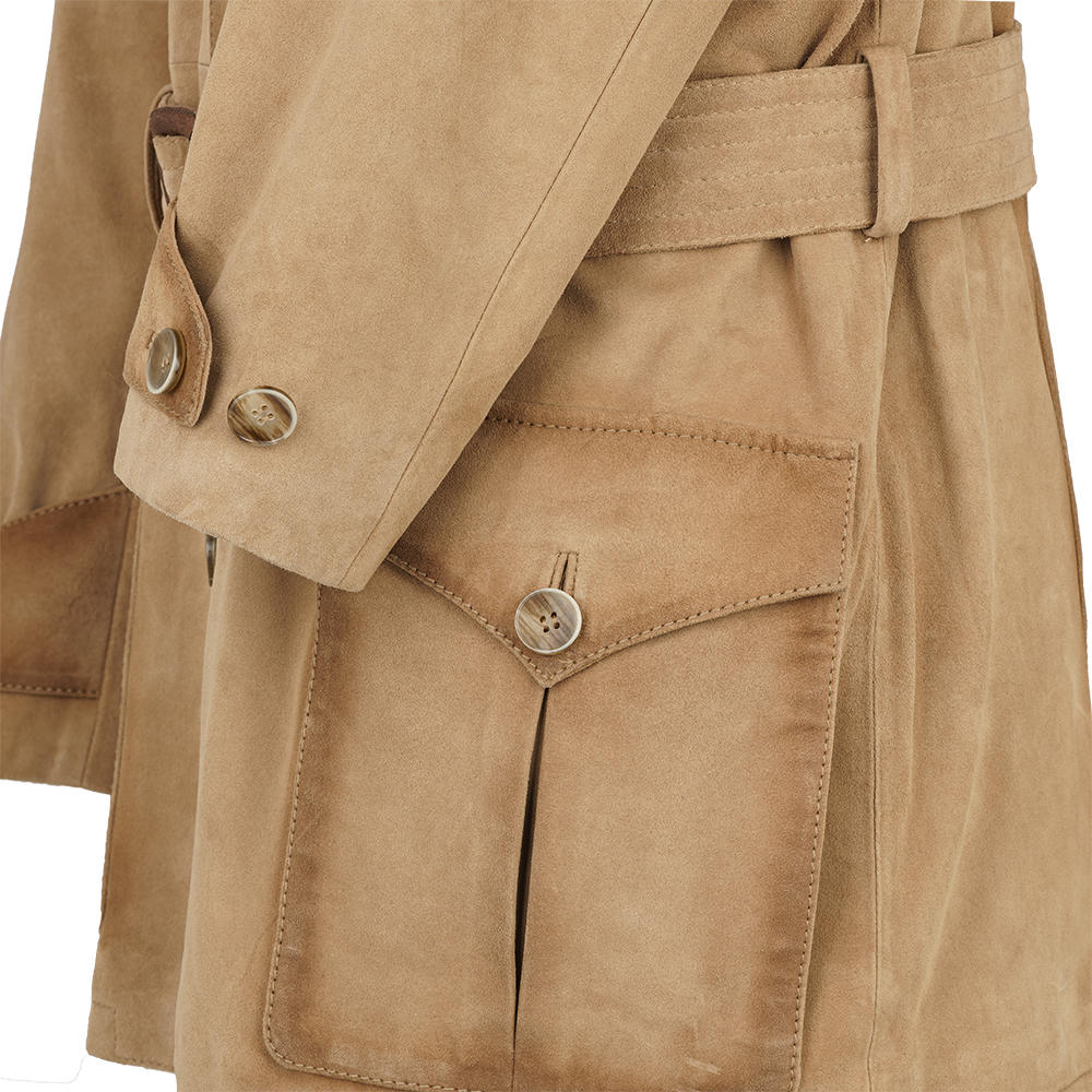 Herren Leder Safari Jacke »Professeur«