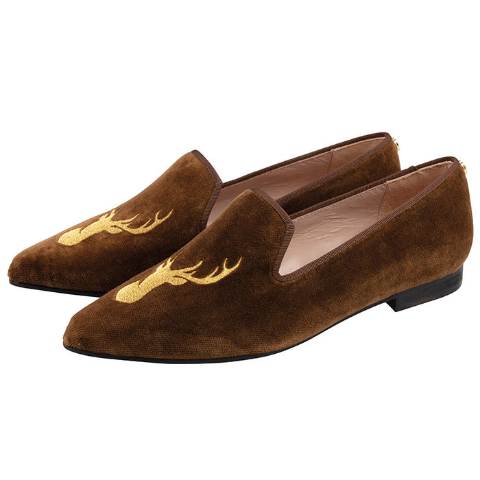 Damen Samt Loafers „Deer“