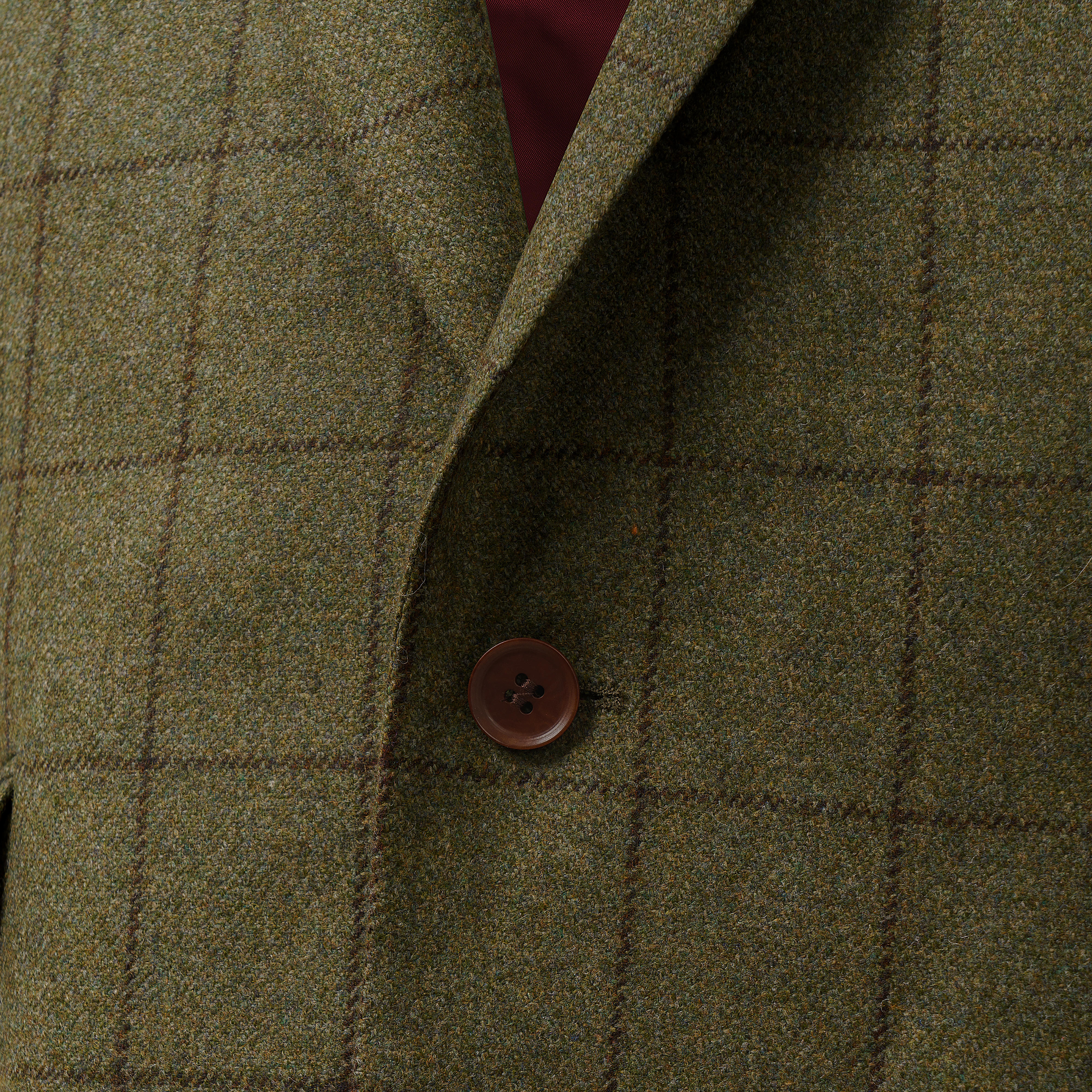 »Louis« Men’s Sports Jacket, Wool, Green/Brown
