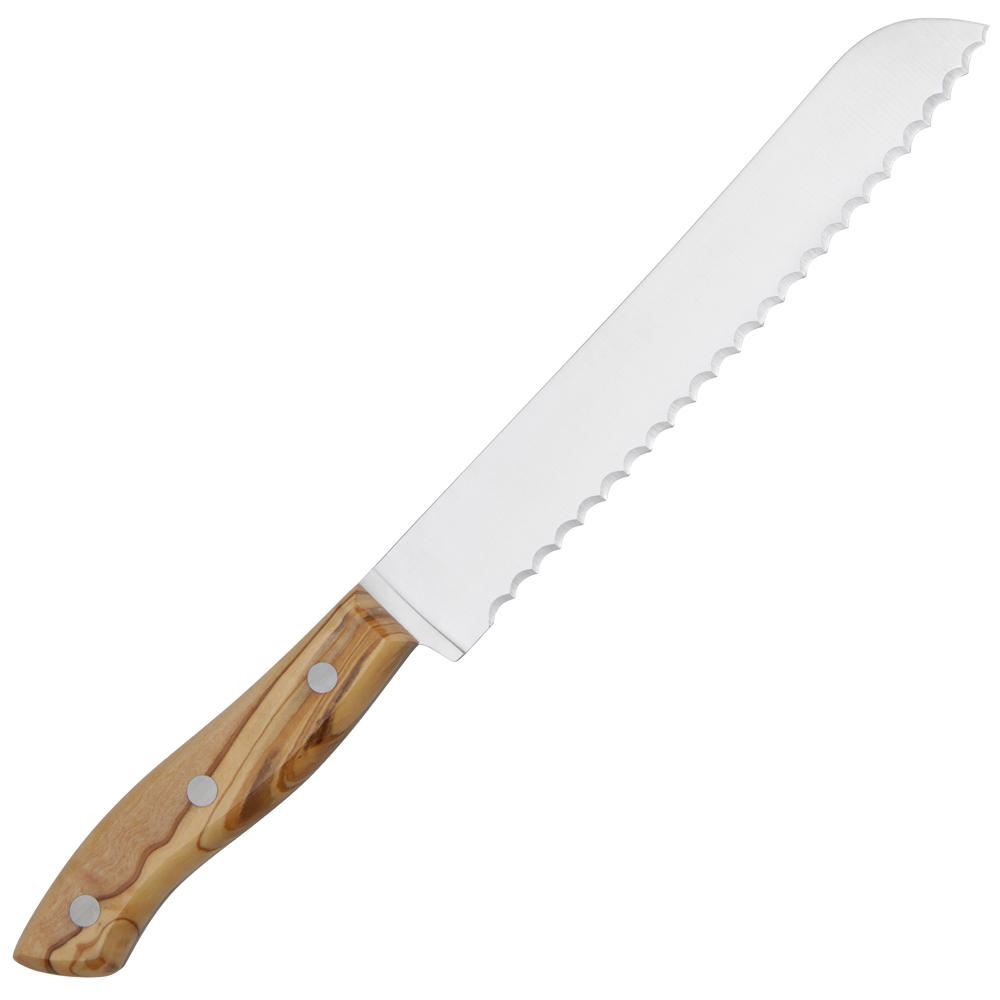 Bread Knife, Olive Wood