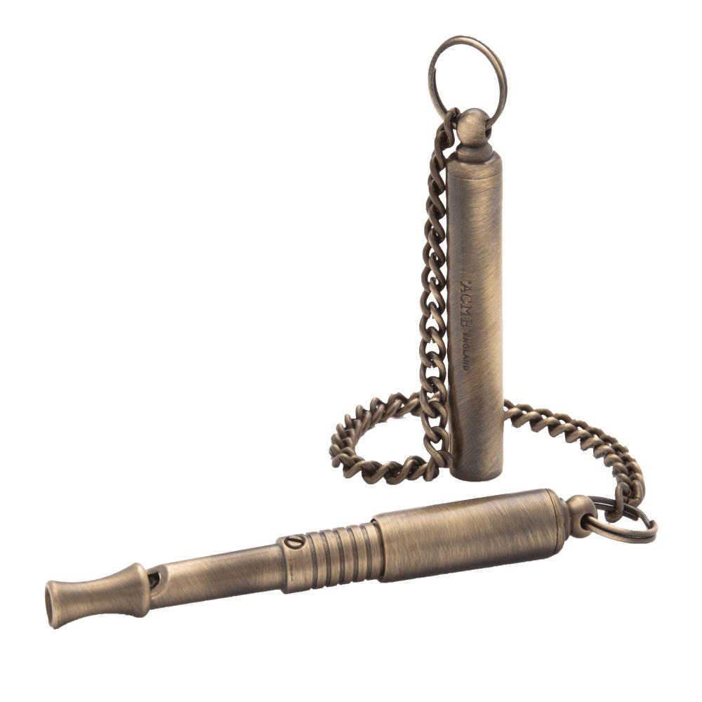 ACME Silent Whistle No. 535 Messing, antique