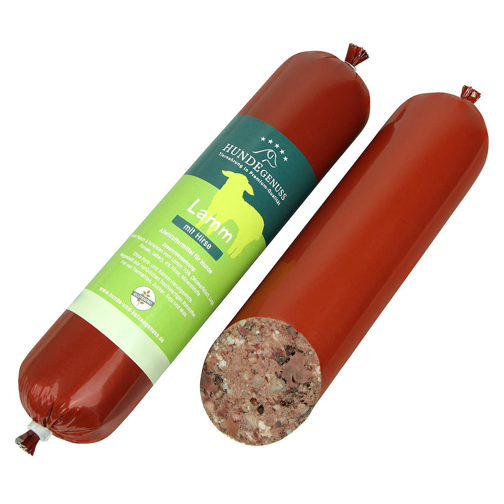 »Hundegenuss« Lamm mit Hirse, 6 x 850 g