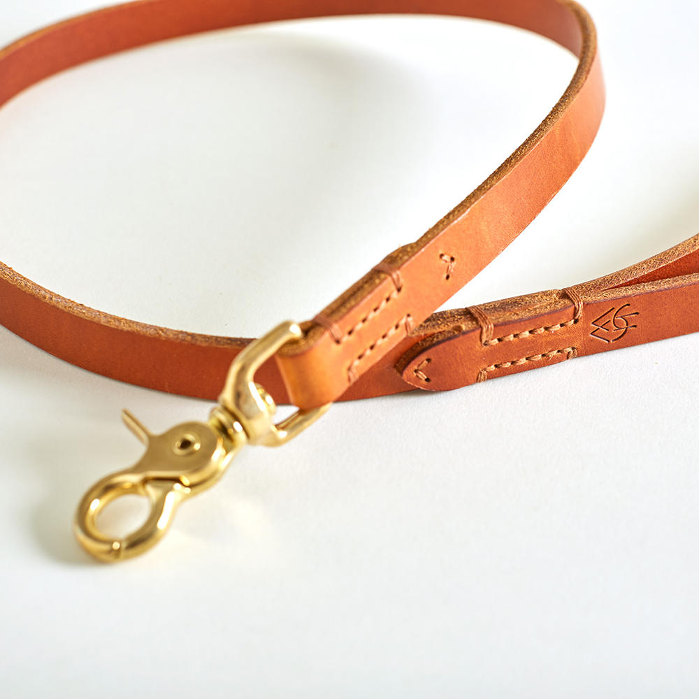 Laisse de chien Helen Wells » Classic «, cognac, 80 cm 