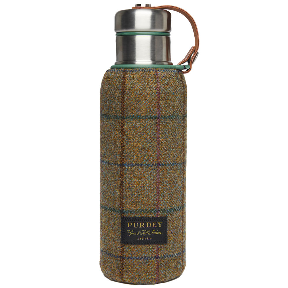 Purdey Isolierflasche mit Tweed, 500 ml