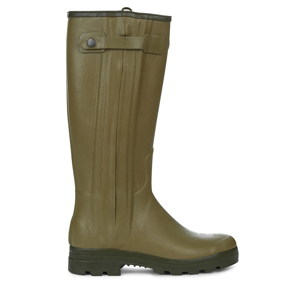 Le Chameau Herren-Gummistiefel Chasseur, Lederfutter