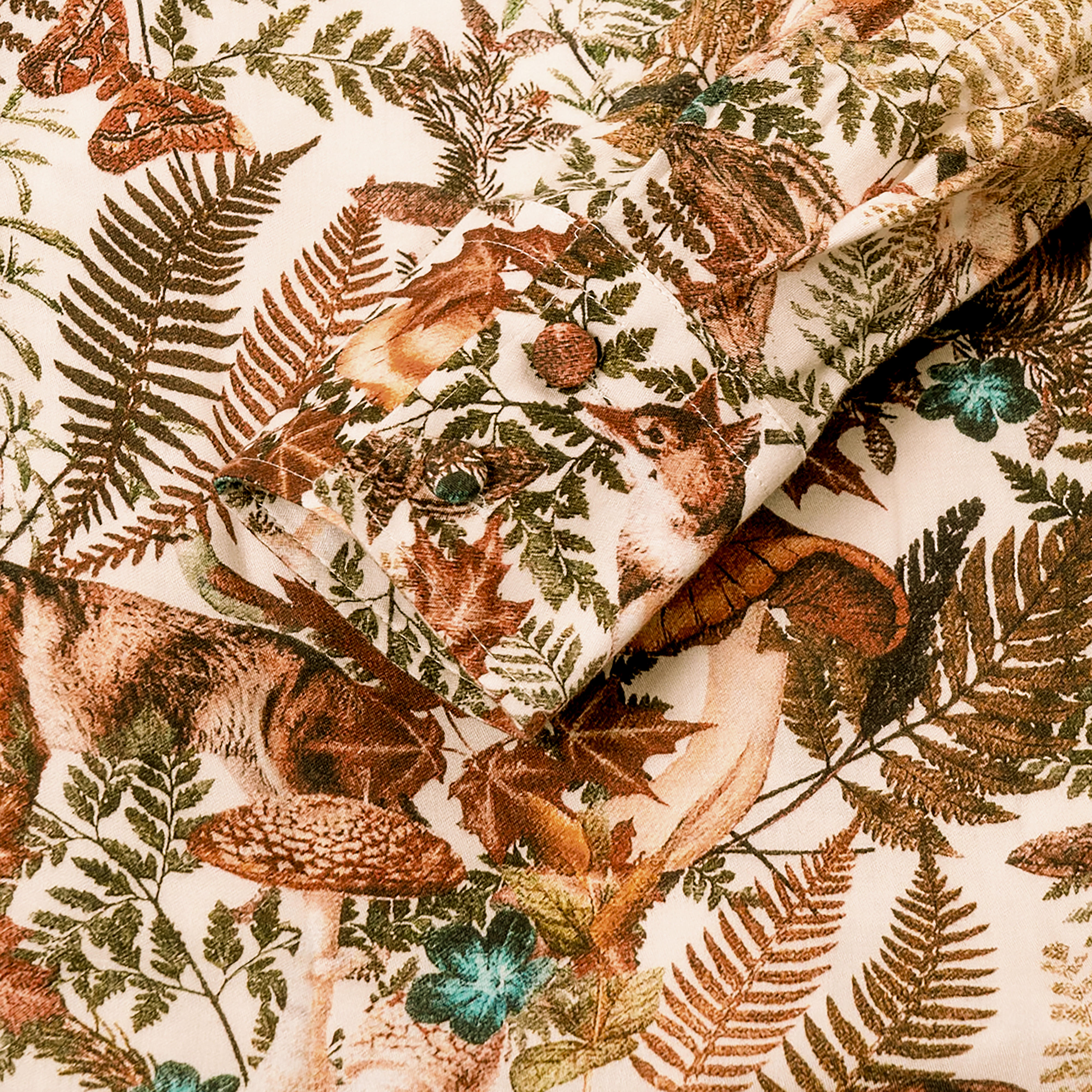 Blouse pour femme Hartwell » Lisa «, animaux et plantes, marron