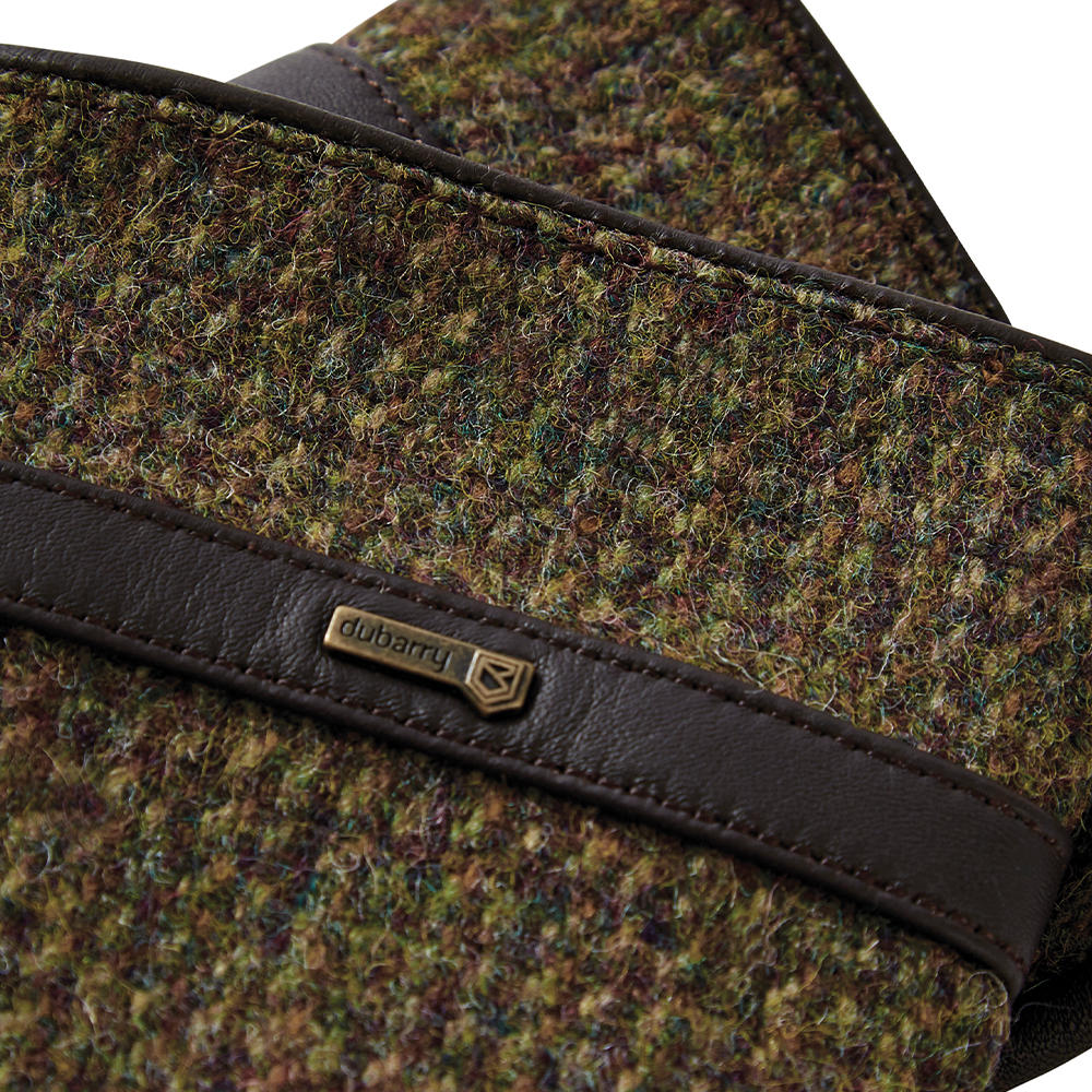 Gants en cuir et tweed Dubarry »Ballycastle«, terre de bruyère