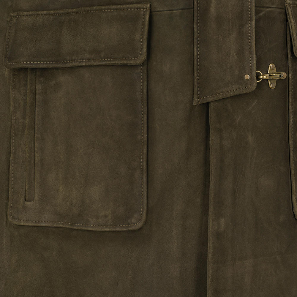 Herren Leder-Duffle Coat »Marshal«