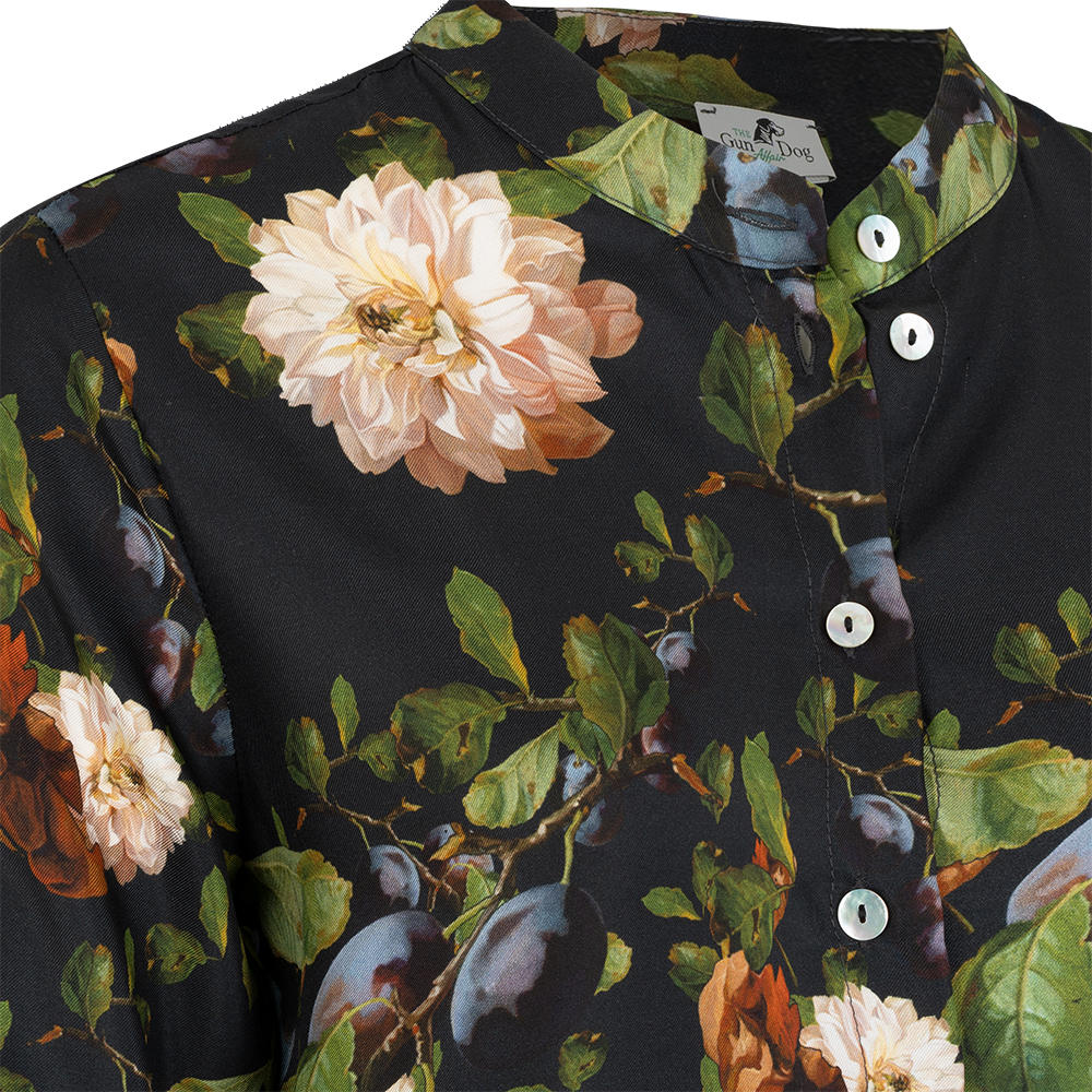 Seidenbluse Allover Print, Blumen