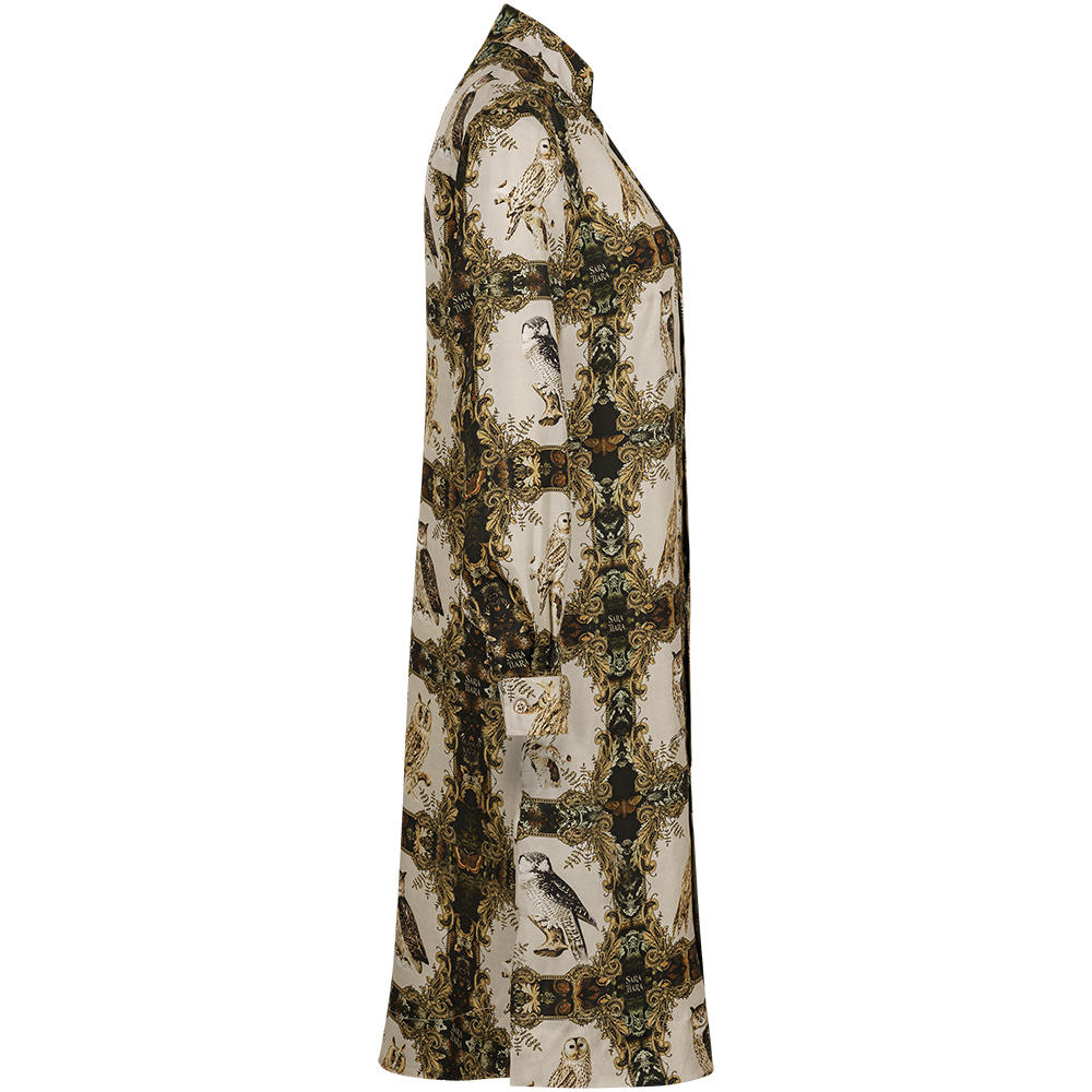 Sara Tiara Silk Dress, Owl