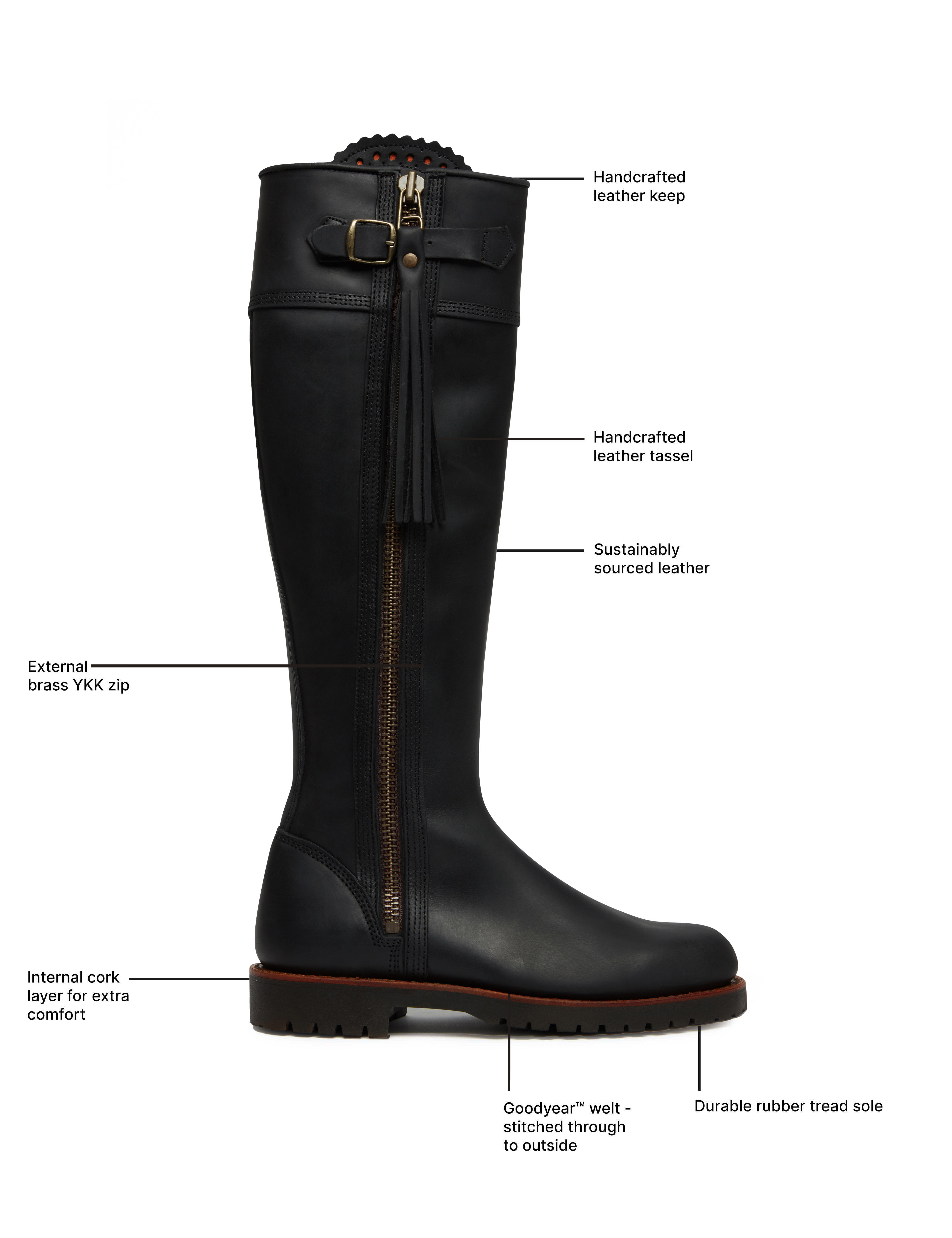Penelope Chilvers Damen Standard Tassel Stiefel