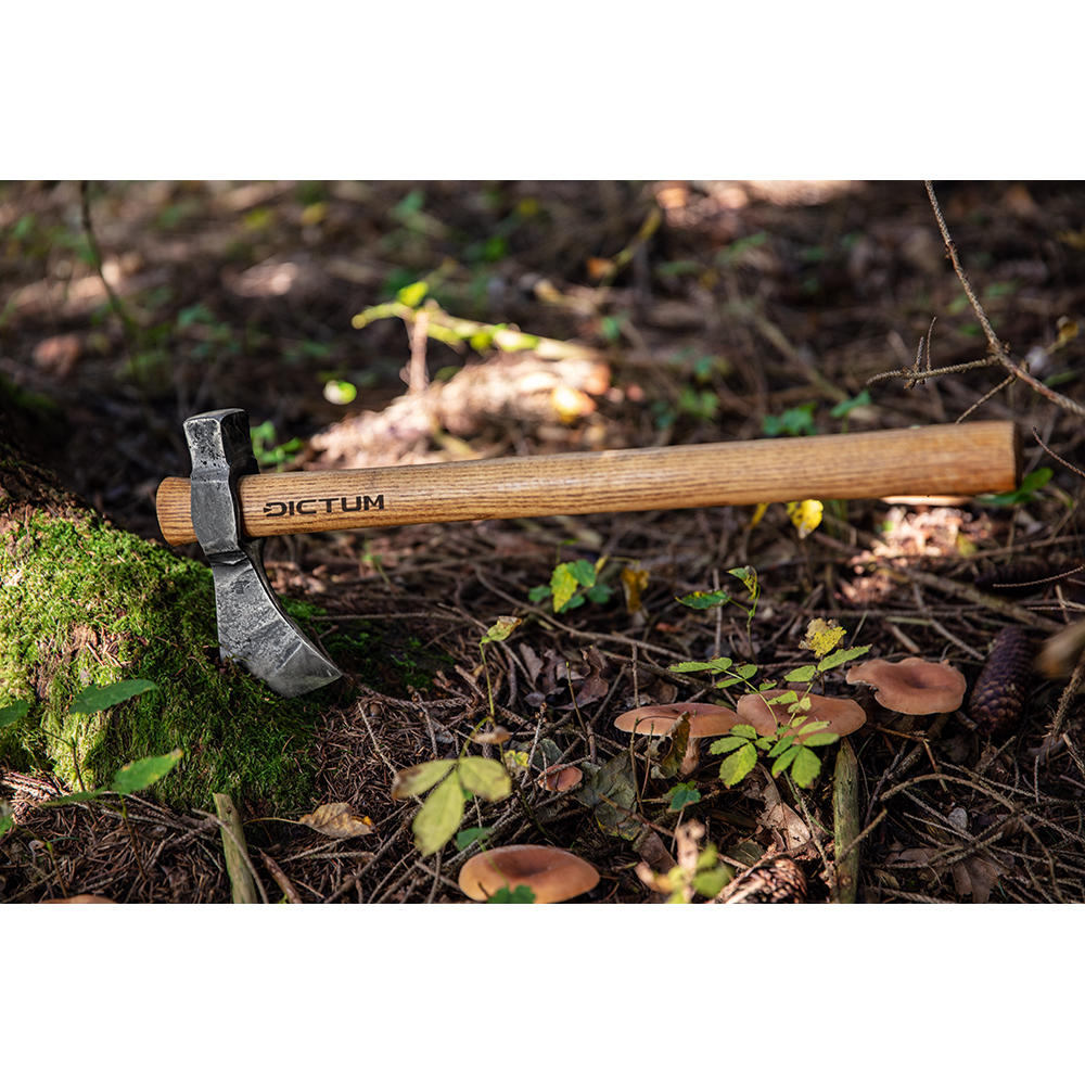 DICTUM® Outdoor-Axt mit Hammerkopf, mit Gürteletui   
