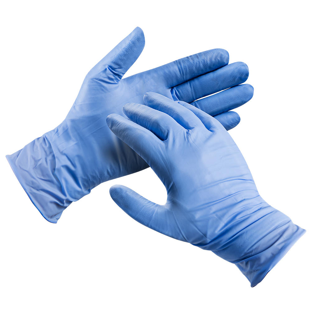 Gants en nitrile, bleus, taille XL