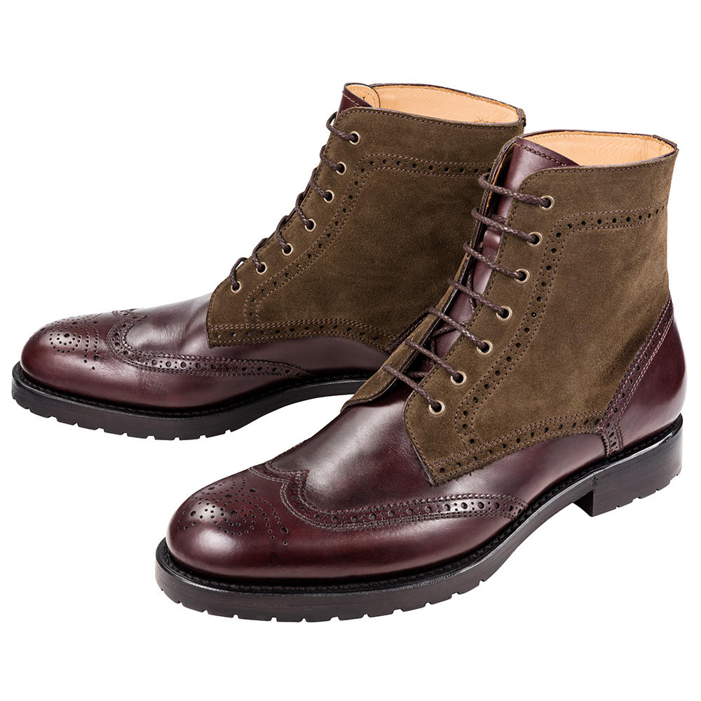 Herren Brogue Derby Boots, Windsor