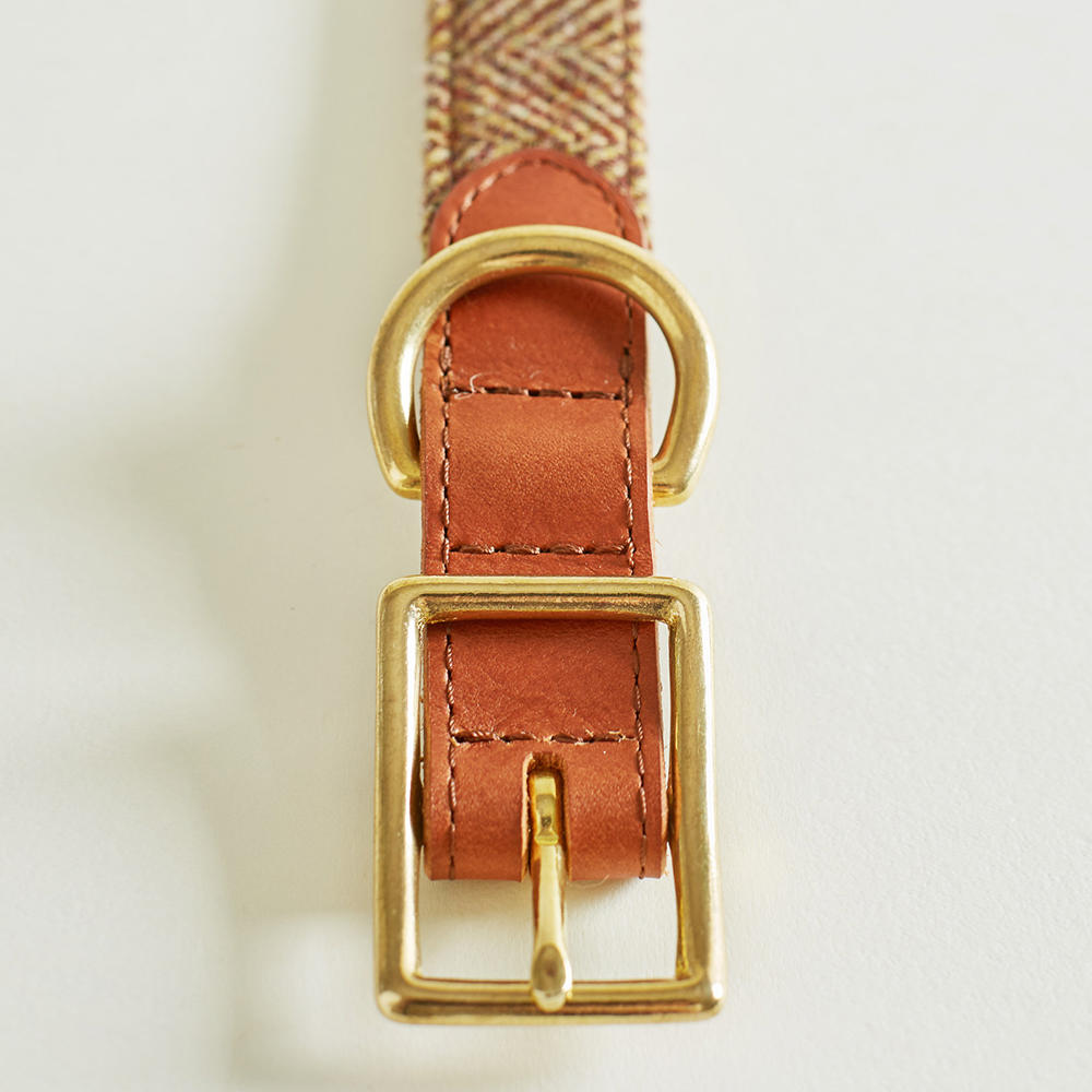 Helen Wells Hundehalsband »Tweed Classic«, beech, L+ 